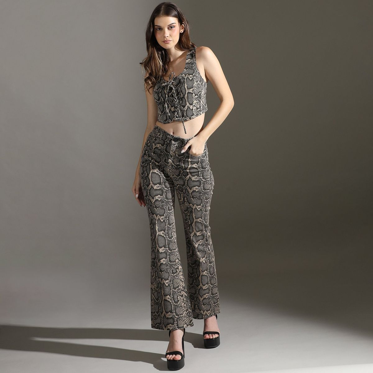 MOSSIMO - Jean Flare Algodón Mujer Mossimo