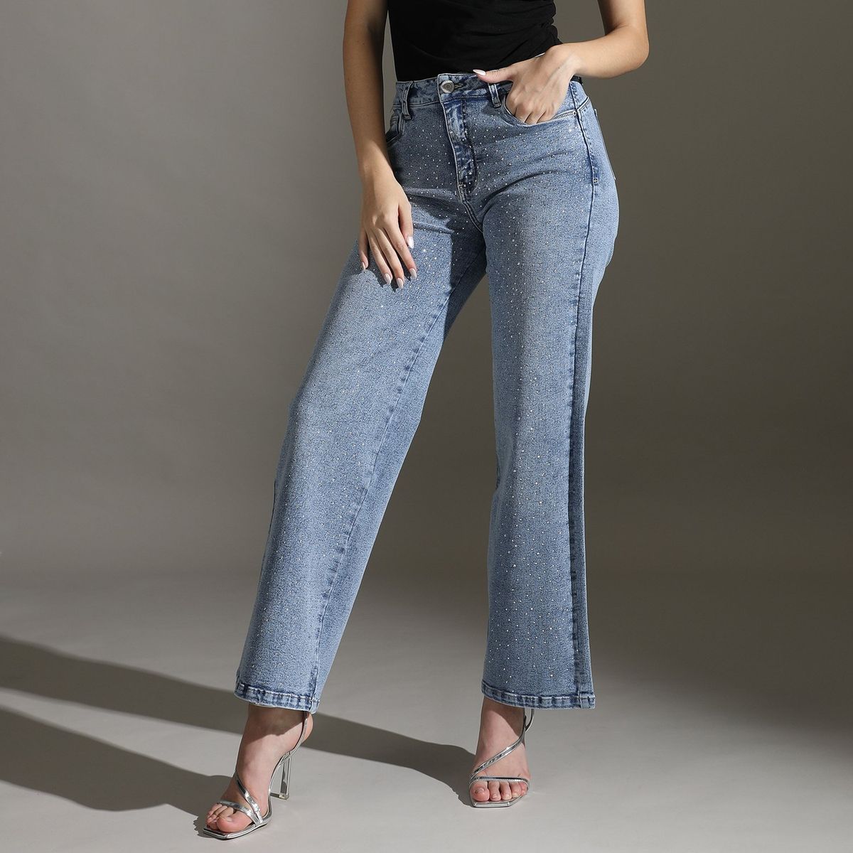 MOSSIMO - Jean Straight Algodón Mujer Mossimo