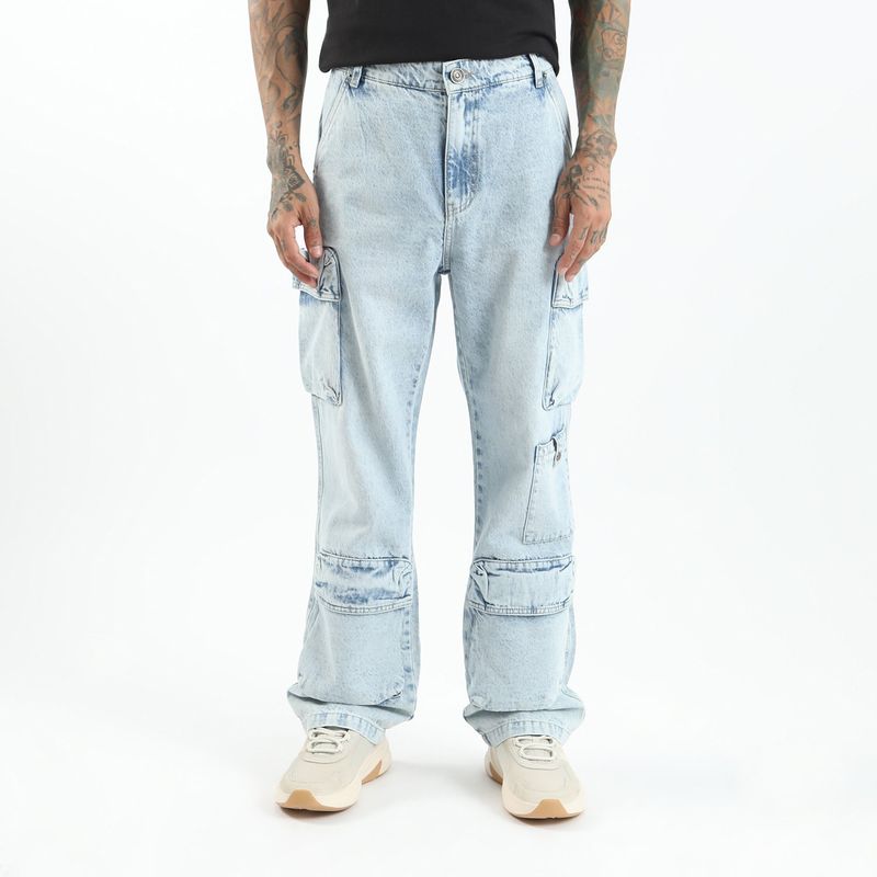 DENIMLAB - Jean Cargo Hombre Denimlab