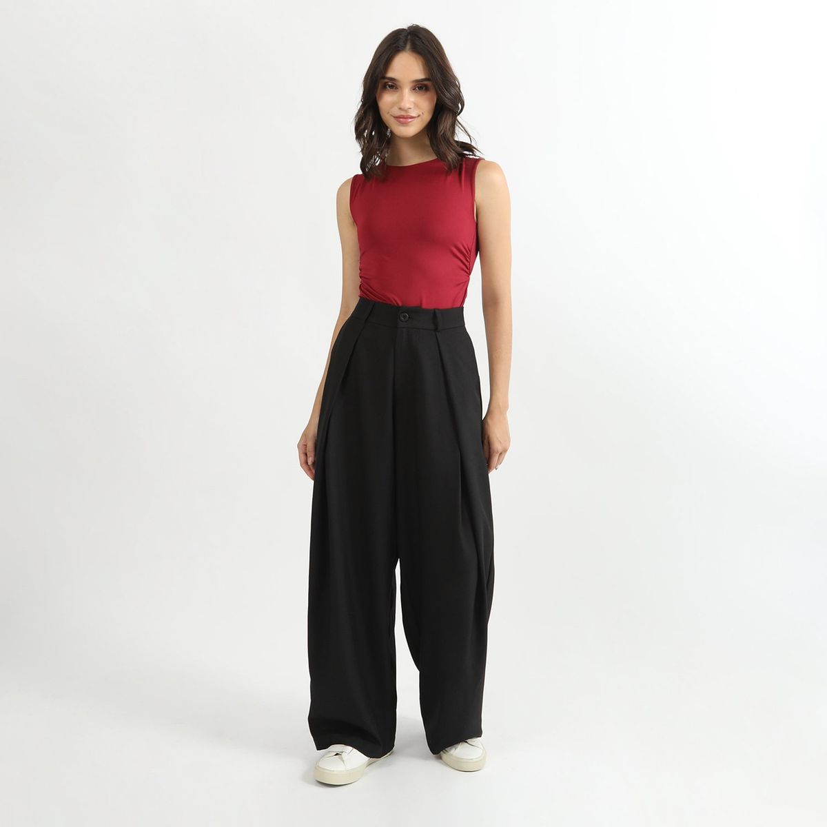 SYBILLA - Pantalón Básico Casual Mujer Sybilla