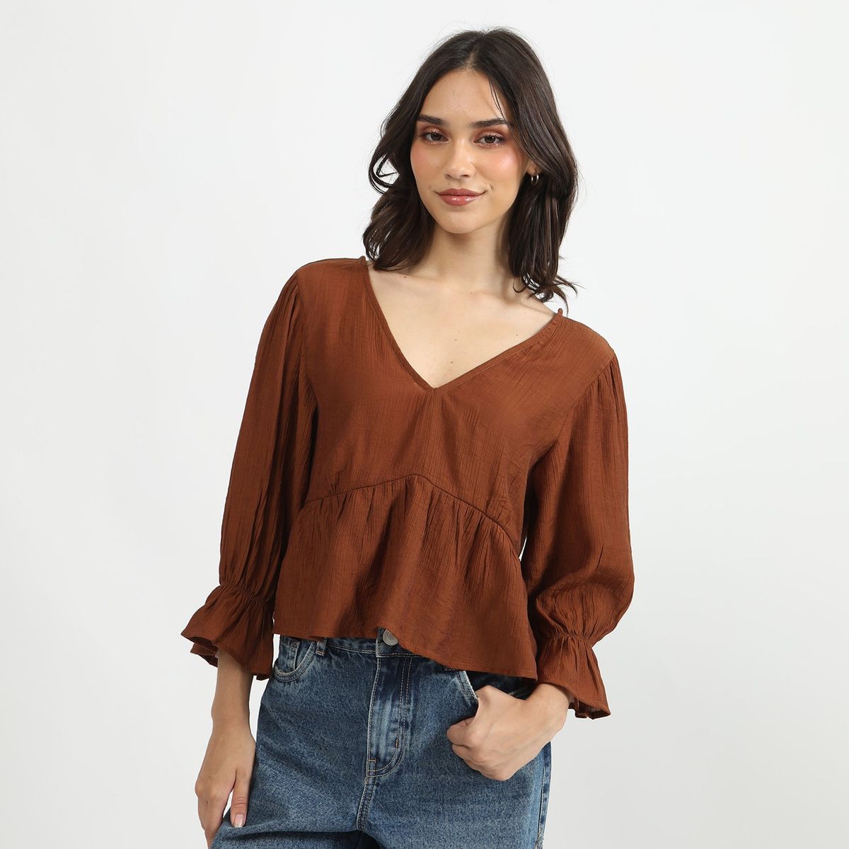 SYBILLA - Blusa M3/4 Boho