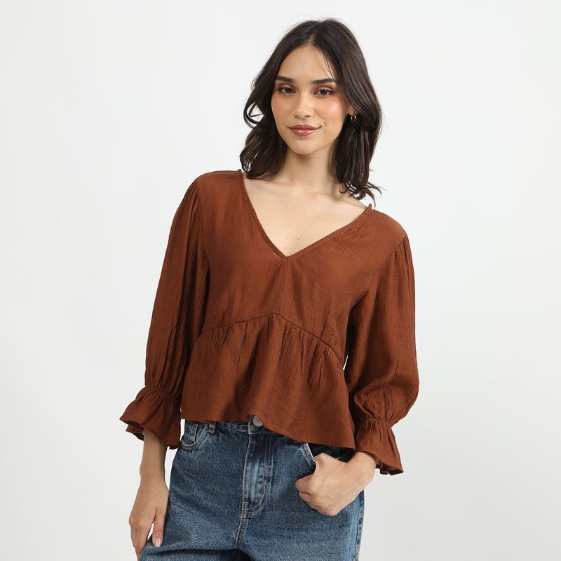 SYBILLA - Blusa M3/4 Boho