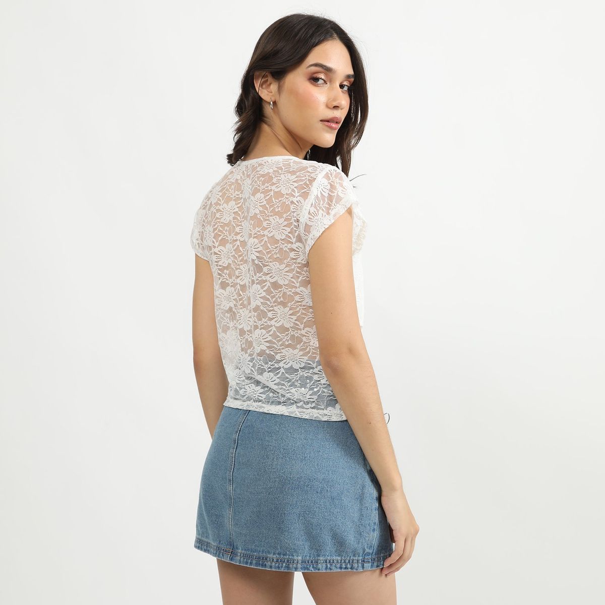 SYBILLA - Polo Mc Encaje Transparencia