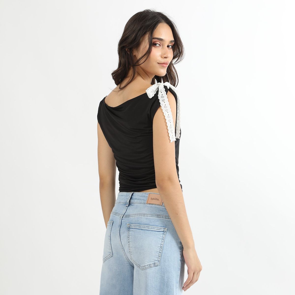 SYBILLA - Polo Mc Suplex Amarre Encaje