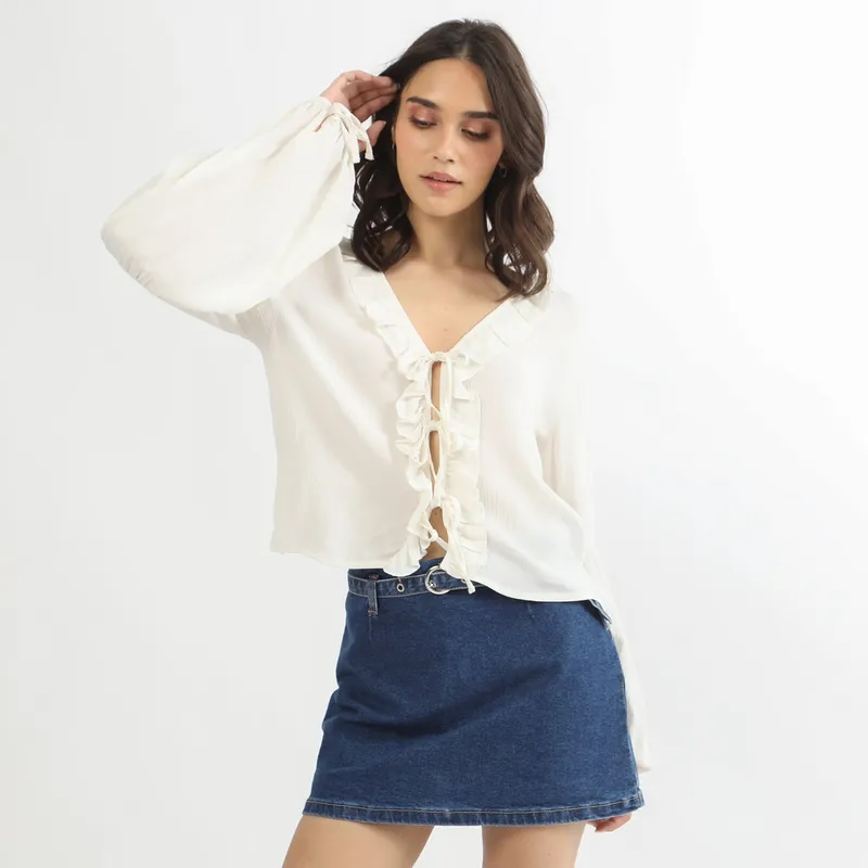 SYBILLA - Blusa Amarre Boho