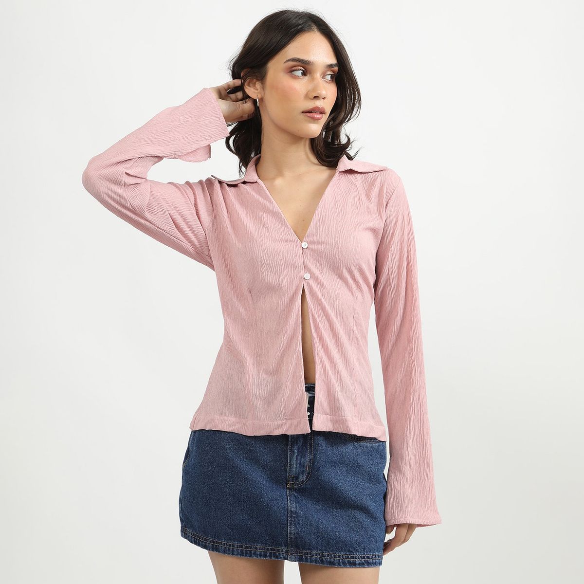 SYBILLA - Blusa Manga Larga Casual Mujer Sybilla