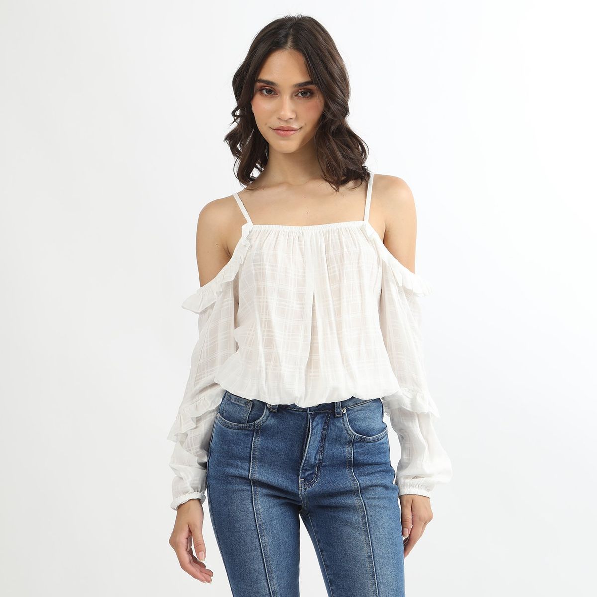 SYBILLA - Blusa Ml Cut Out Hombros