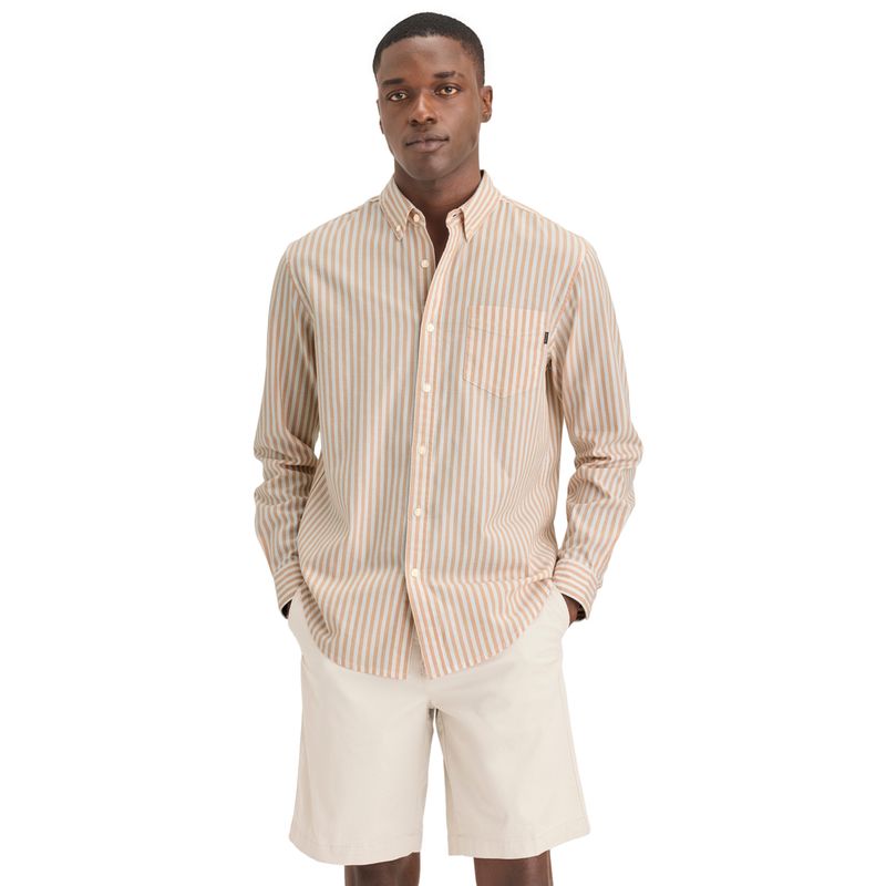 DOCKERS - Camisa Manga Larga Algodón Hombre Dockers