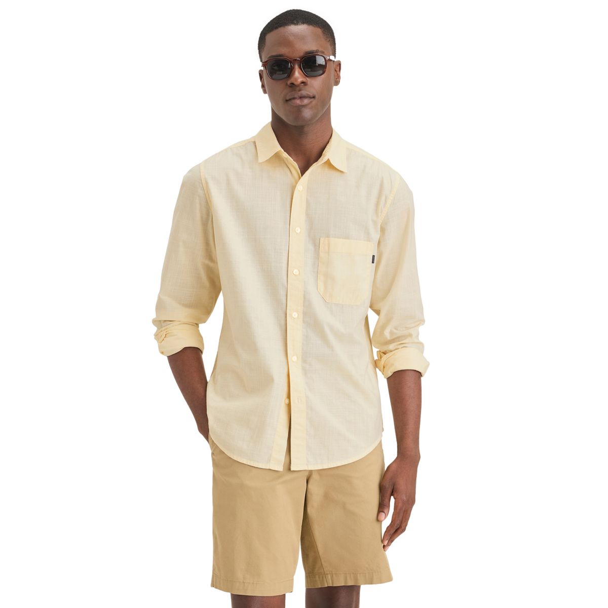 DOCKERS - Camisa Manga Larga 100% Algodón Hombre Dockers 