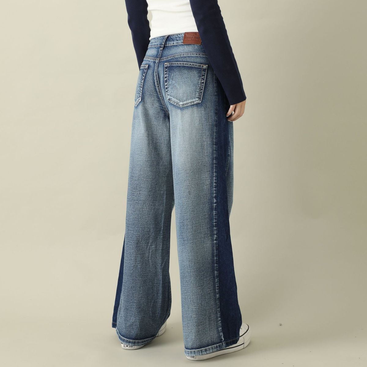 AMERICAN ABBEY - Jean Wide 100% Algodón Mujer American Abbey