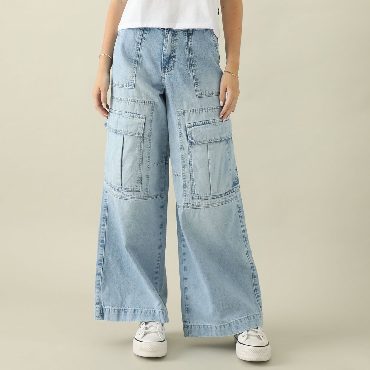 DOO AUSTRALIA - Jean Cargo 100% Algodón Mujer Doo Australia