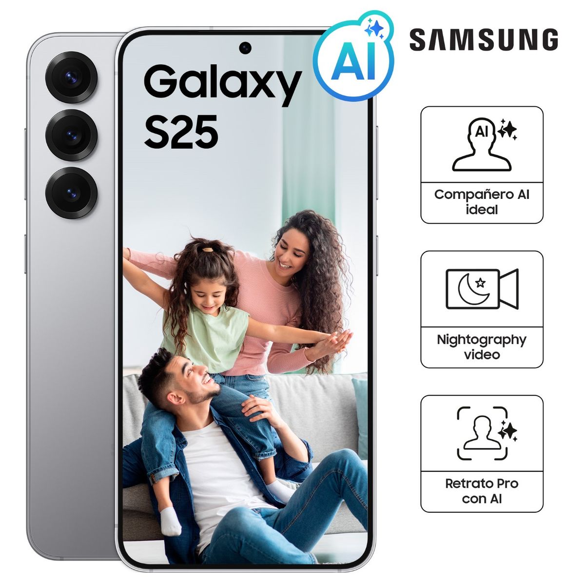 SAMSUNG - Celular Galaxy S25 128GB