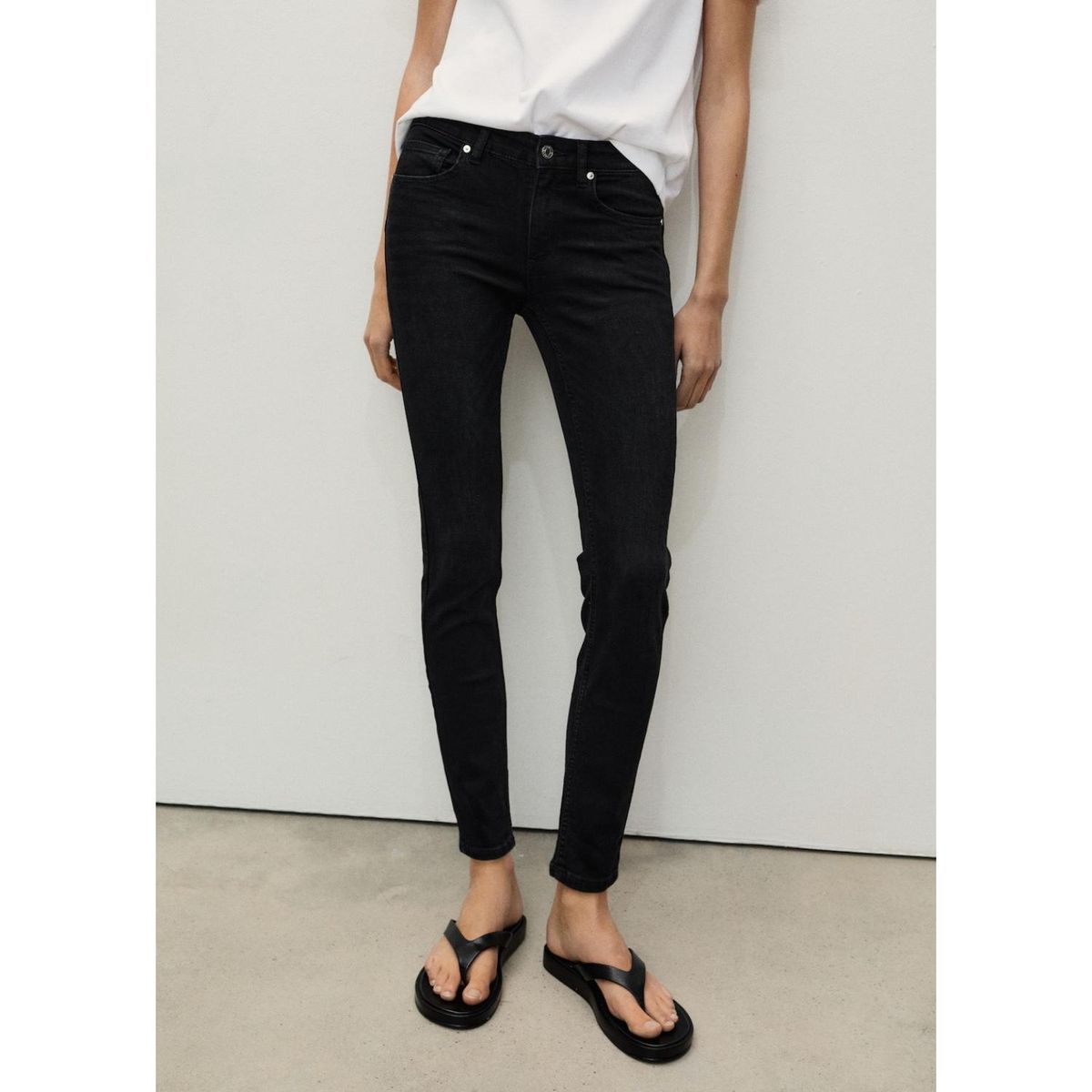 MANGO - Jean Skinny Tiro Alto Mujer Mango