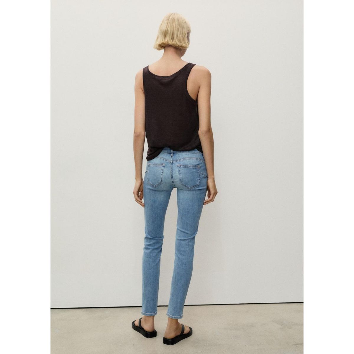 MANGO - Jean Skinny Tiro Alto Mujer Mango