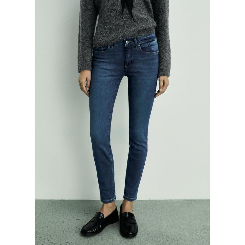 MANGO - Jean Skinny Tiro Alto Mujer Mango