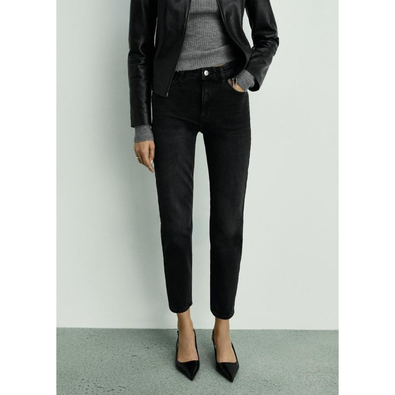 MANGO - Jean Mom Tiro Alto Mujer Mango