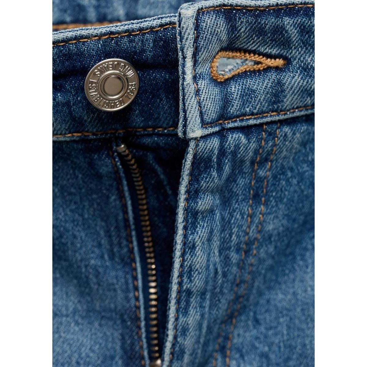 MANGO - Jean Mom Tiro Alto Mujer Mango