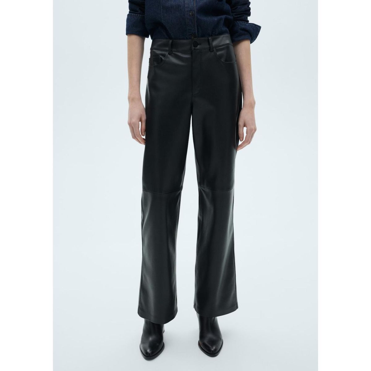 MANGO - Pantalón Straight Casual Mujer Mango