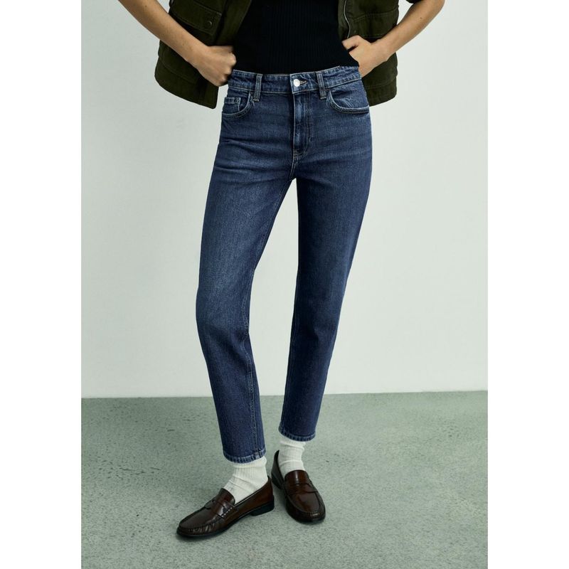 MANGO - Jean Mom Tiro Alto Mujer Mango