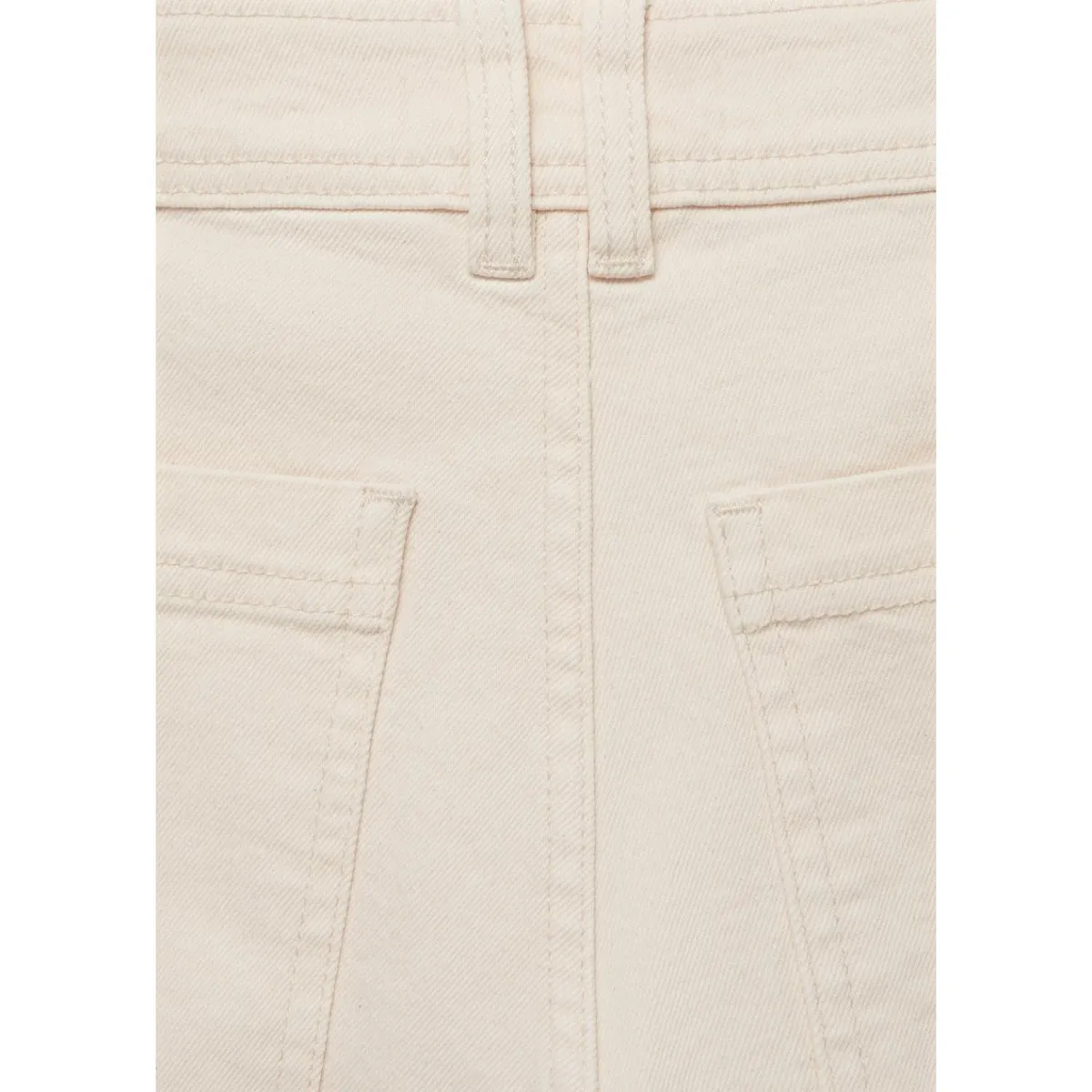 MANGO - Jean Culotte Tiro Medio Mujer Mango