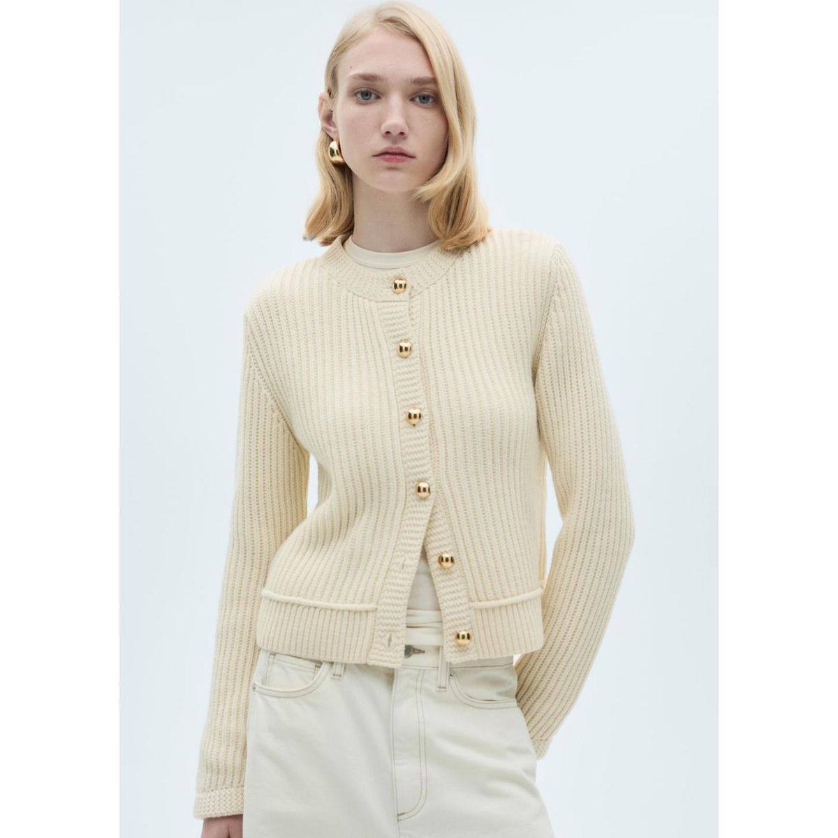 MANGO - Cárdigan Casual Mujer Mango