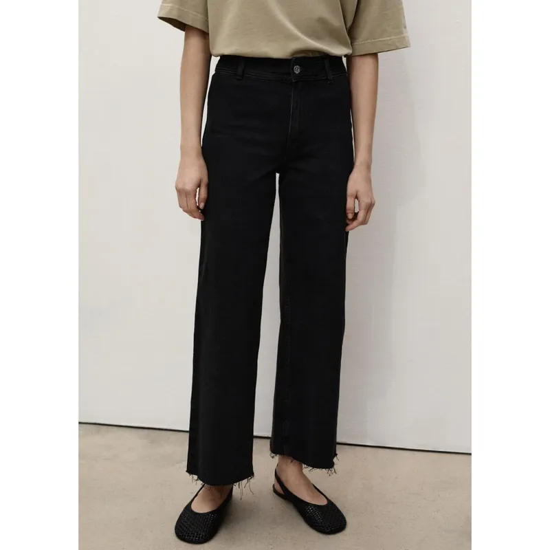 MANGO - Jean Culotte Tiro Alto Mujer Mango