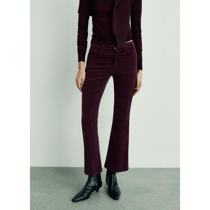 MANGO - Jean Flare Algodón Mujer Mango