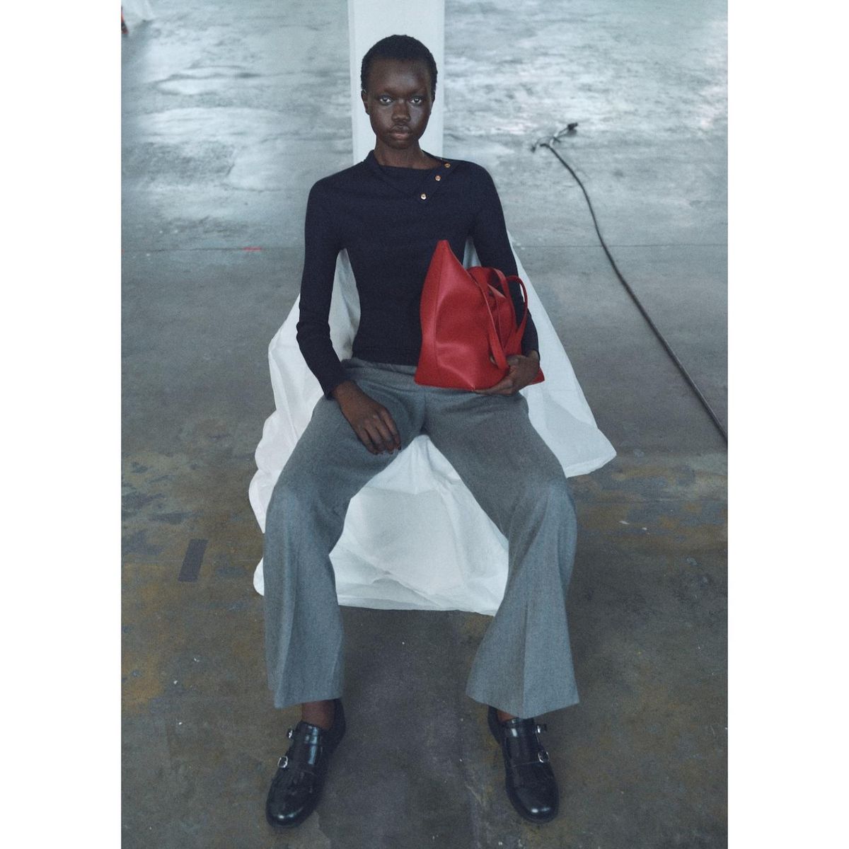 MANGO - Polo Manga Larga Casual Mujer Mango