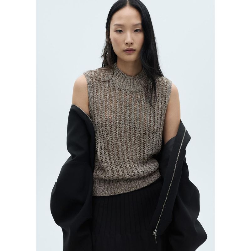 MANGO - Chaleco Casual Mujer Mango