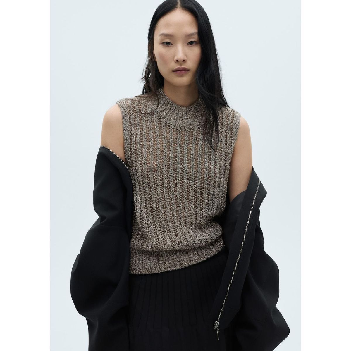 MANGO - Chaleco Casual Mujer Mango