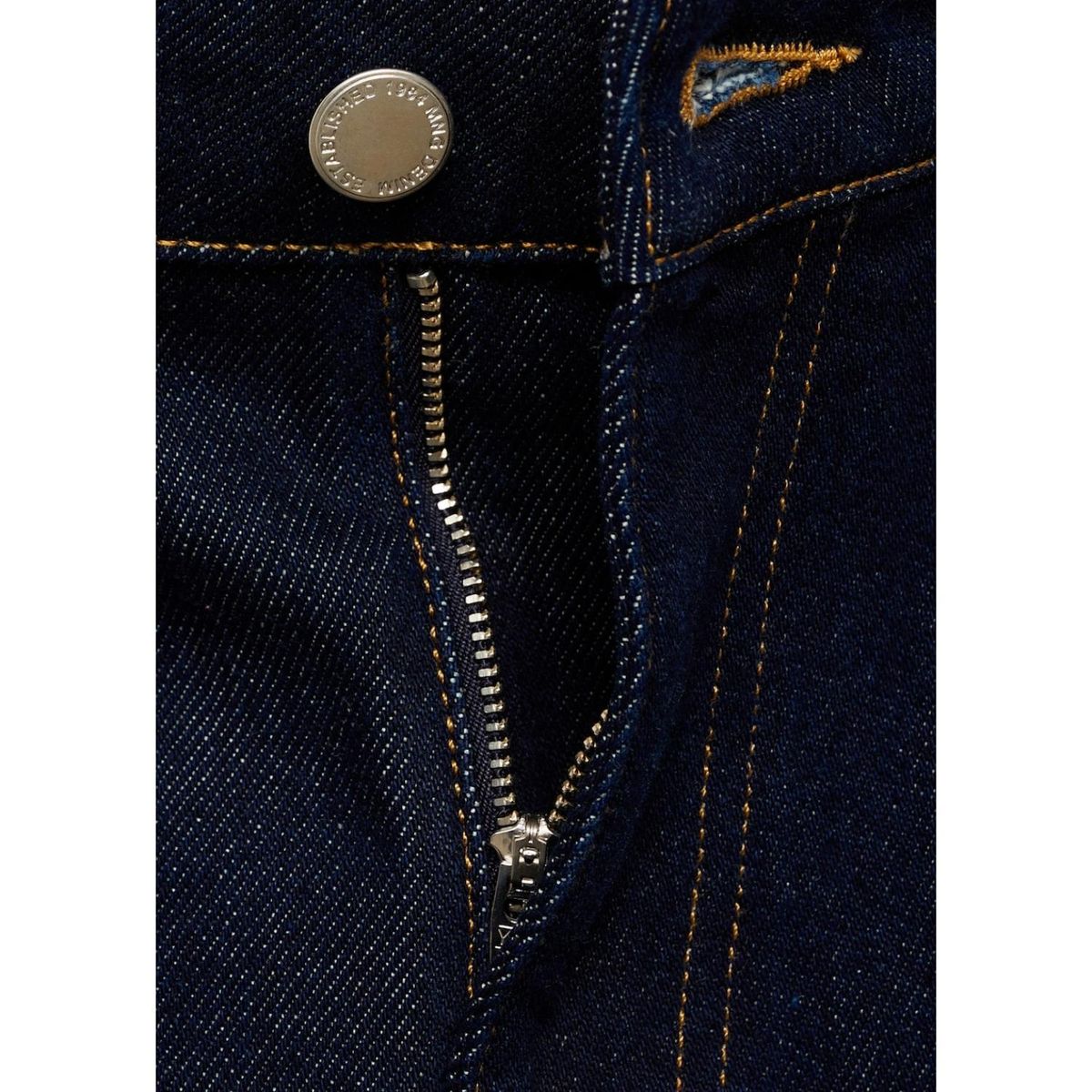 MANGO - Jean Straight Tiro Alto Mujer Mango