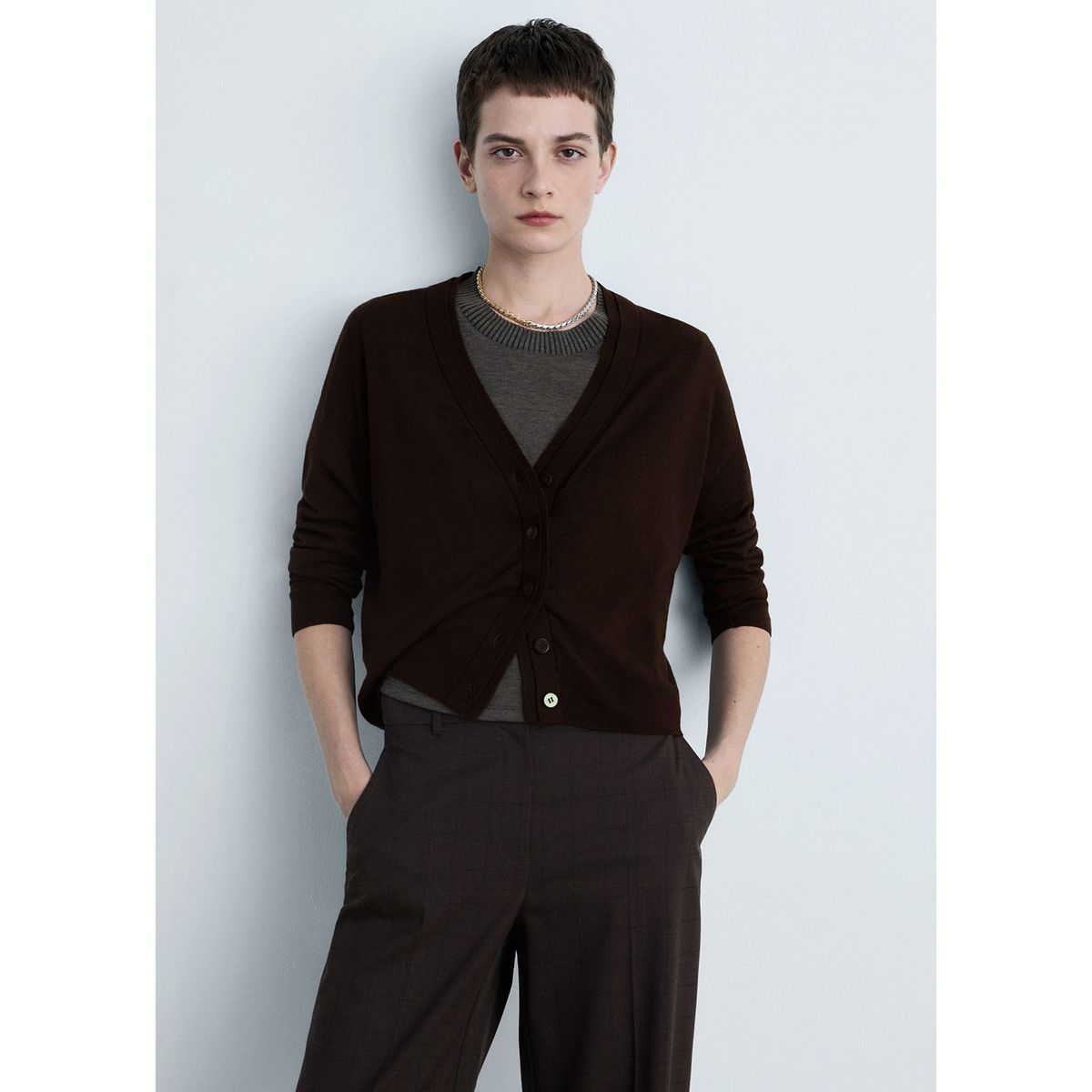 MANGO - Cárdigan Casual Mujer Mango