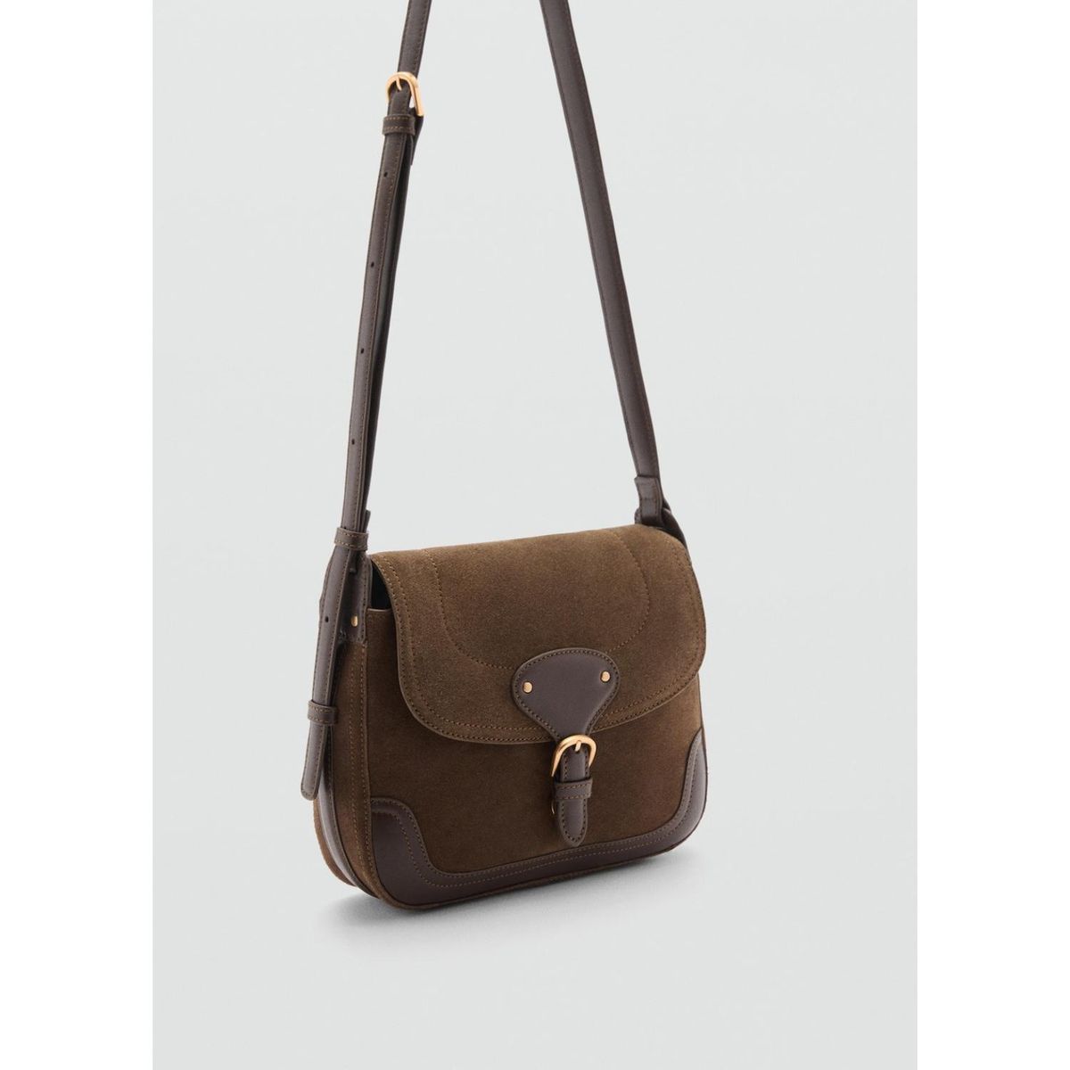 MANGO - Cartera Monatana 100% Cuero Mujer Mango