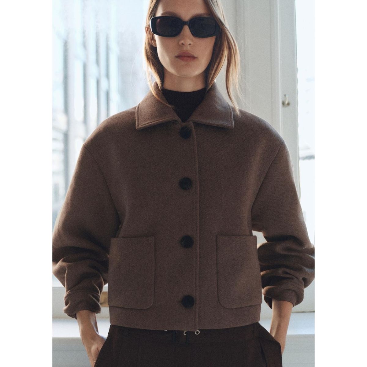 MANGO - Abrigo Casual Mujer Mango