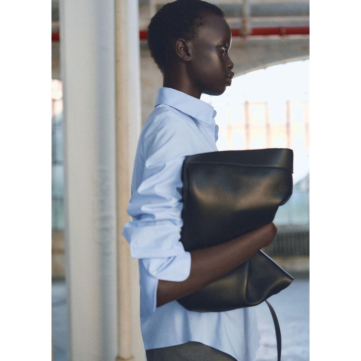 MANGO - Camisa Manga Larga Algodón Mujer Mango