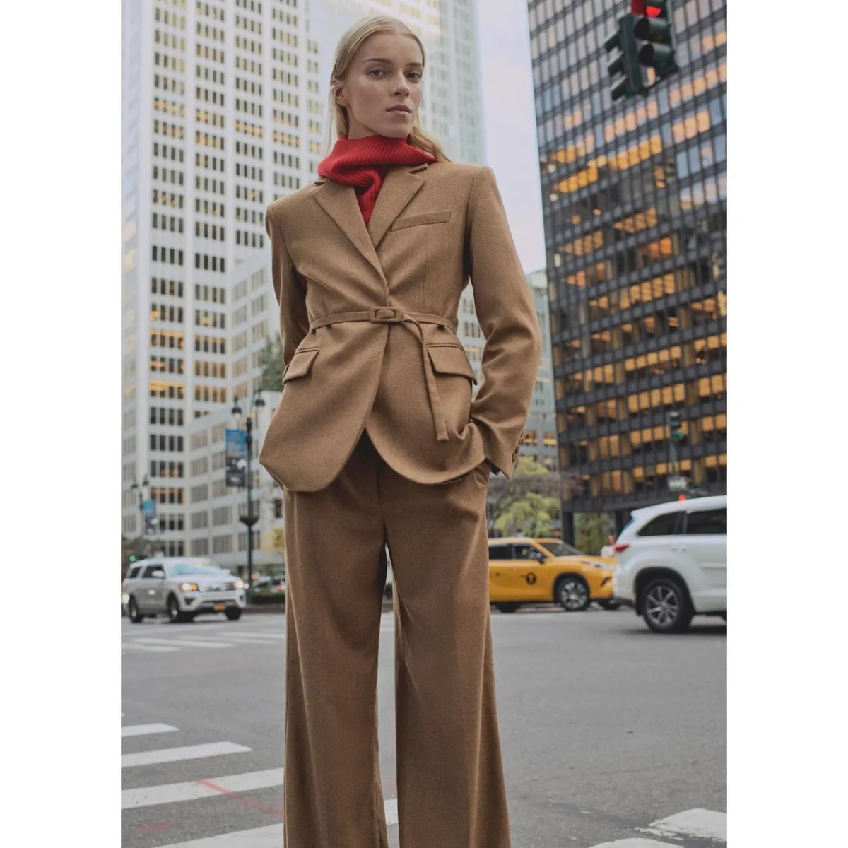 MANGO - Pantalón Wide Casual Mujer Mango.