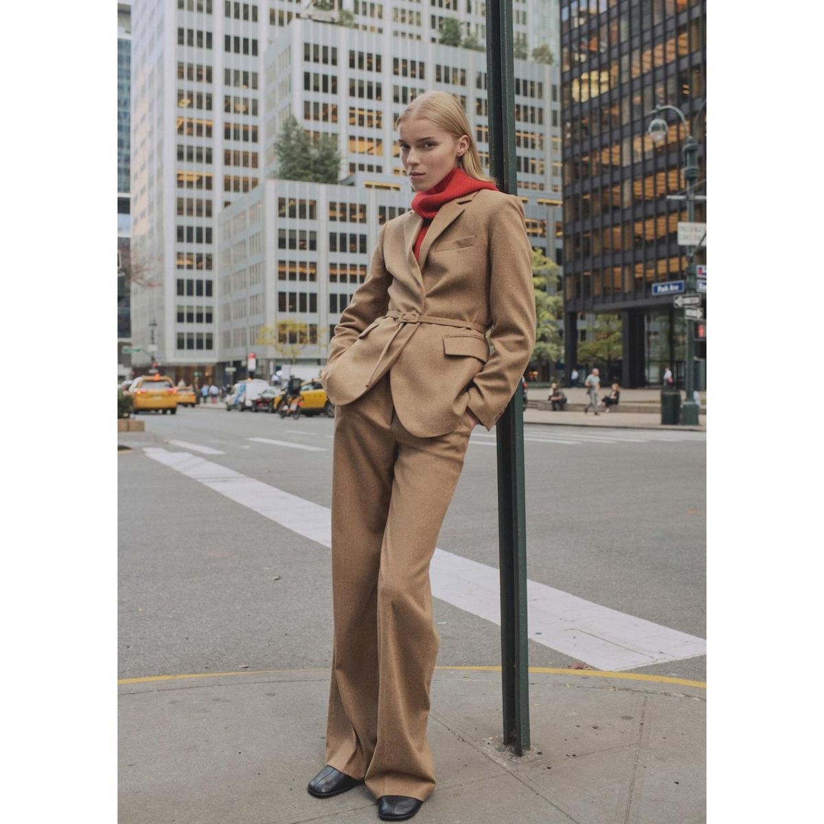 MANGO - Pantalón Wide Casual Mujer Mango