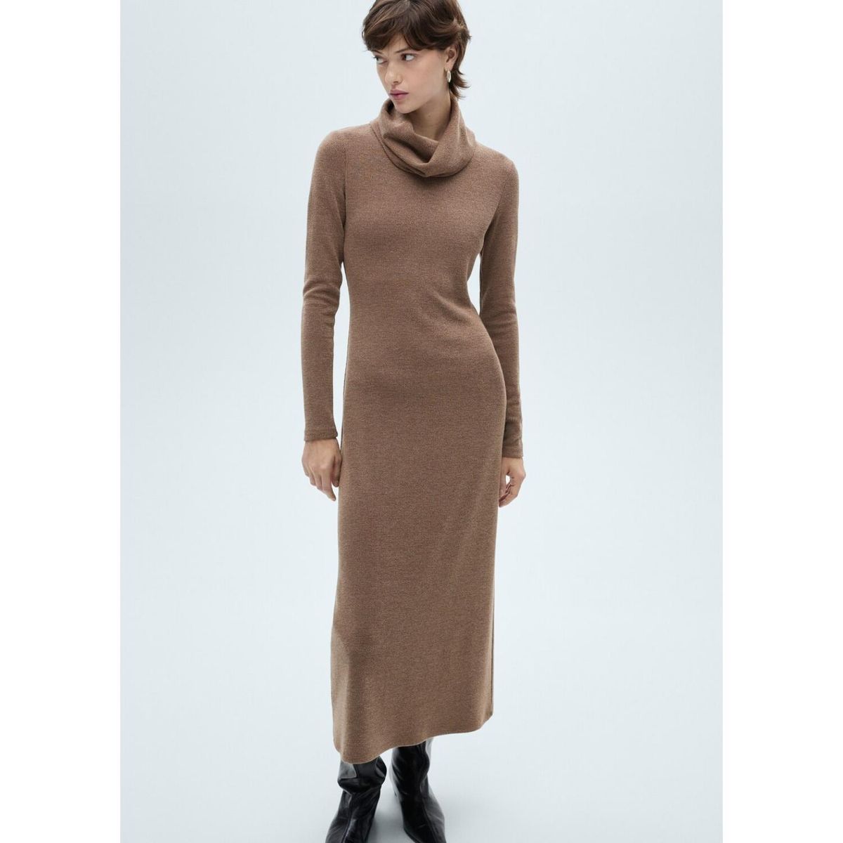 MANGO - Vestido Largo Casual Mujer Mango