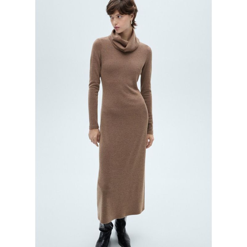 MANGO - Vestido Largo Casual Mujer Mango
