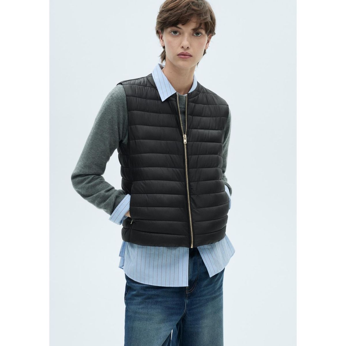 MANGO - Chaleco Casual Mujer Mango