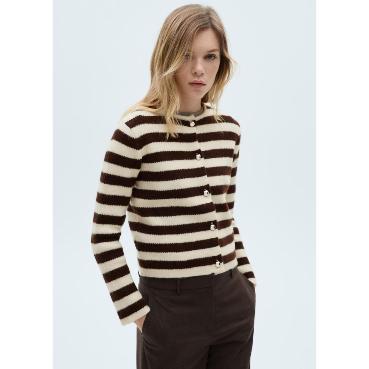 MANGO - Cárdigan Casual Mujer Mango