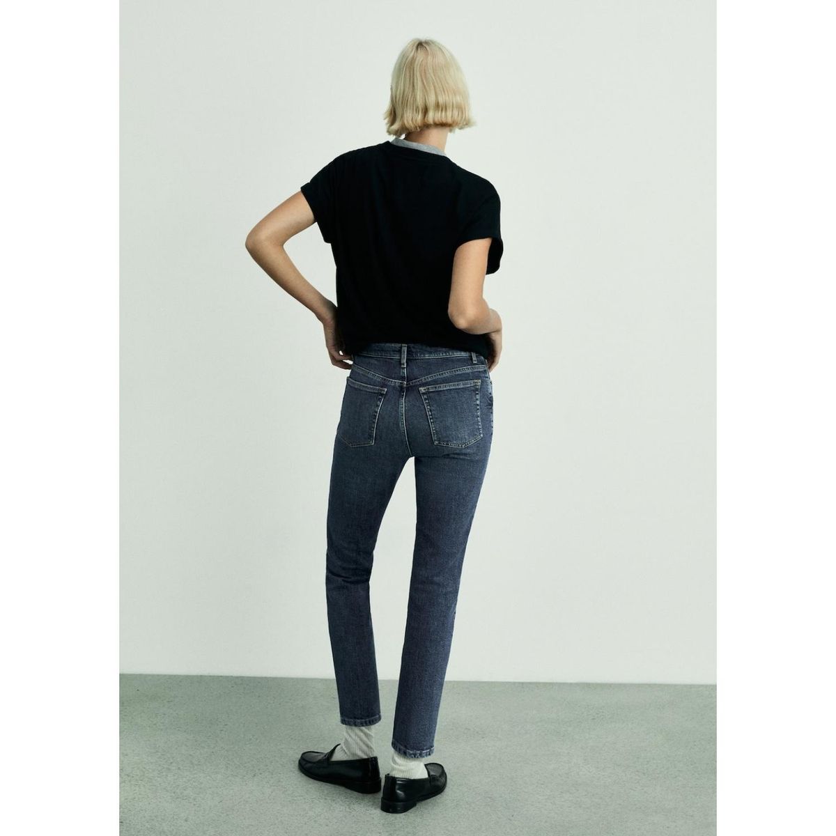 MANGO - Jean Slim Algodón Mujer Mango