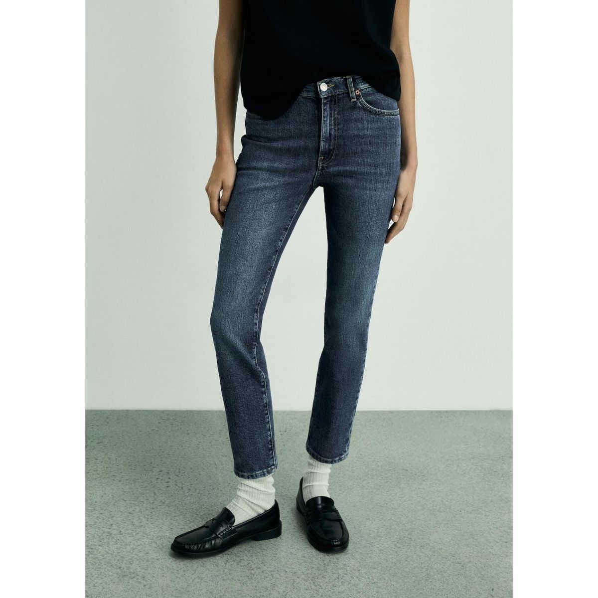 MANGO - Jean Slim Algodón Mujer Mango