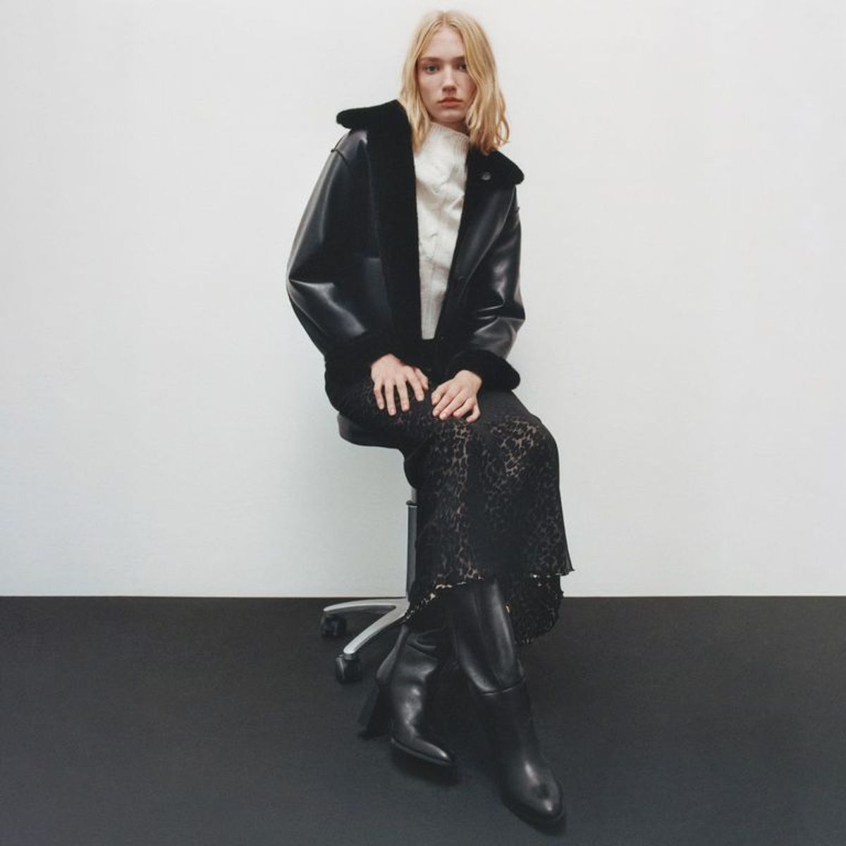 MANGO - Falda Larga Casual Mujer Mango