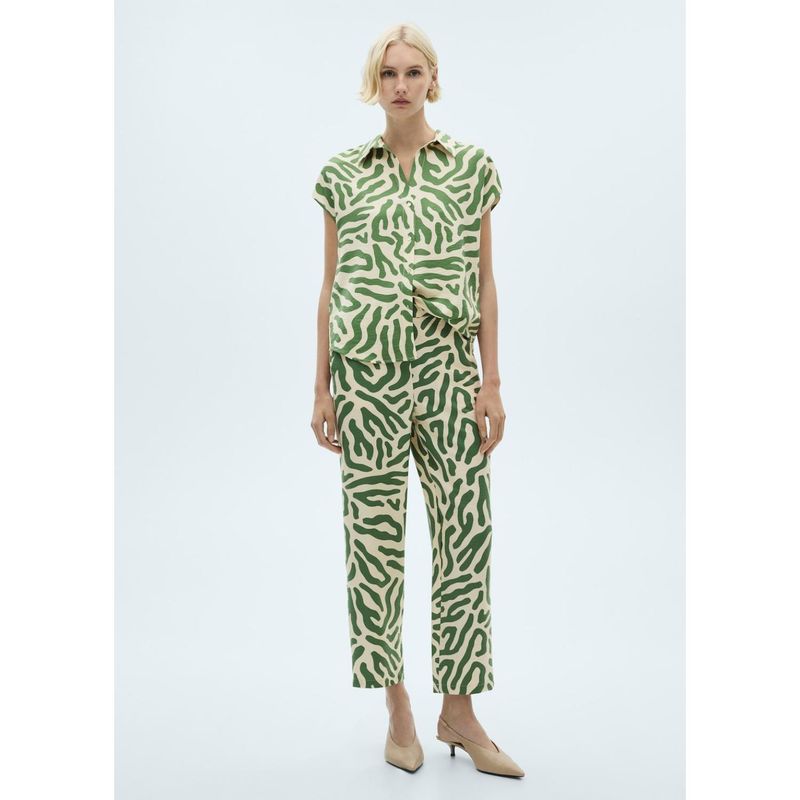 MANGO - Pantalón Slim Casual Mujer Mango