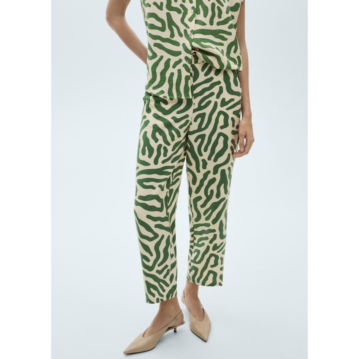 MANGO - Pantalón Slim Casual Mujer Mango