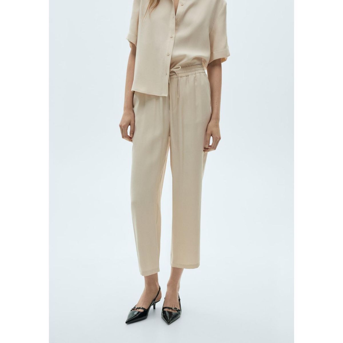 MANGO - Pantalón Straight Casual Mujer Mango