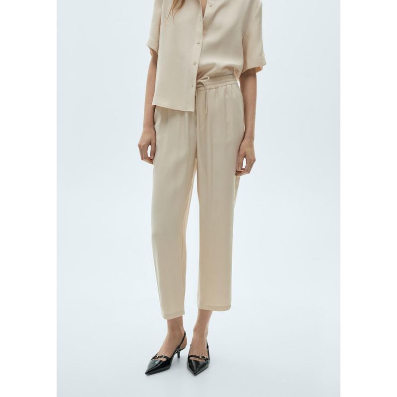 MANGO - Pantalón Straight Casual Mujer Mango