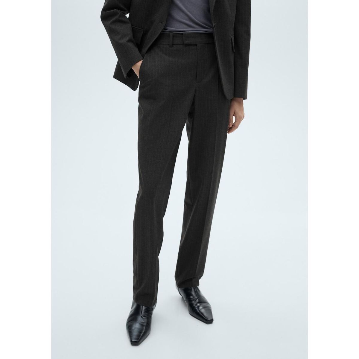 MANGO - Pantalón Straight Casual Mujer Mango