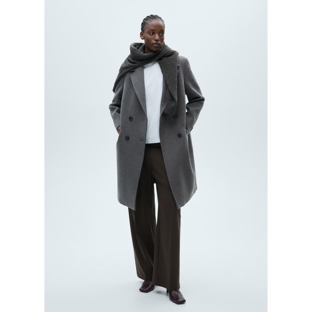 MANGO - Abrigo Casual Mujer Mango